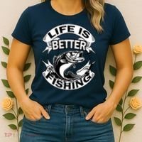 Life Is Better Fishing Women's T-Shirt thumb 2