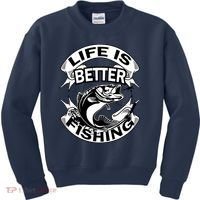 Life Is Better Fishing Kids Sweatshirt thumb 0