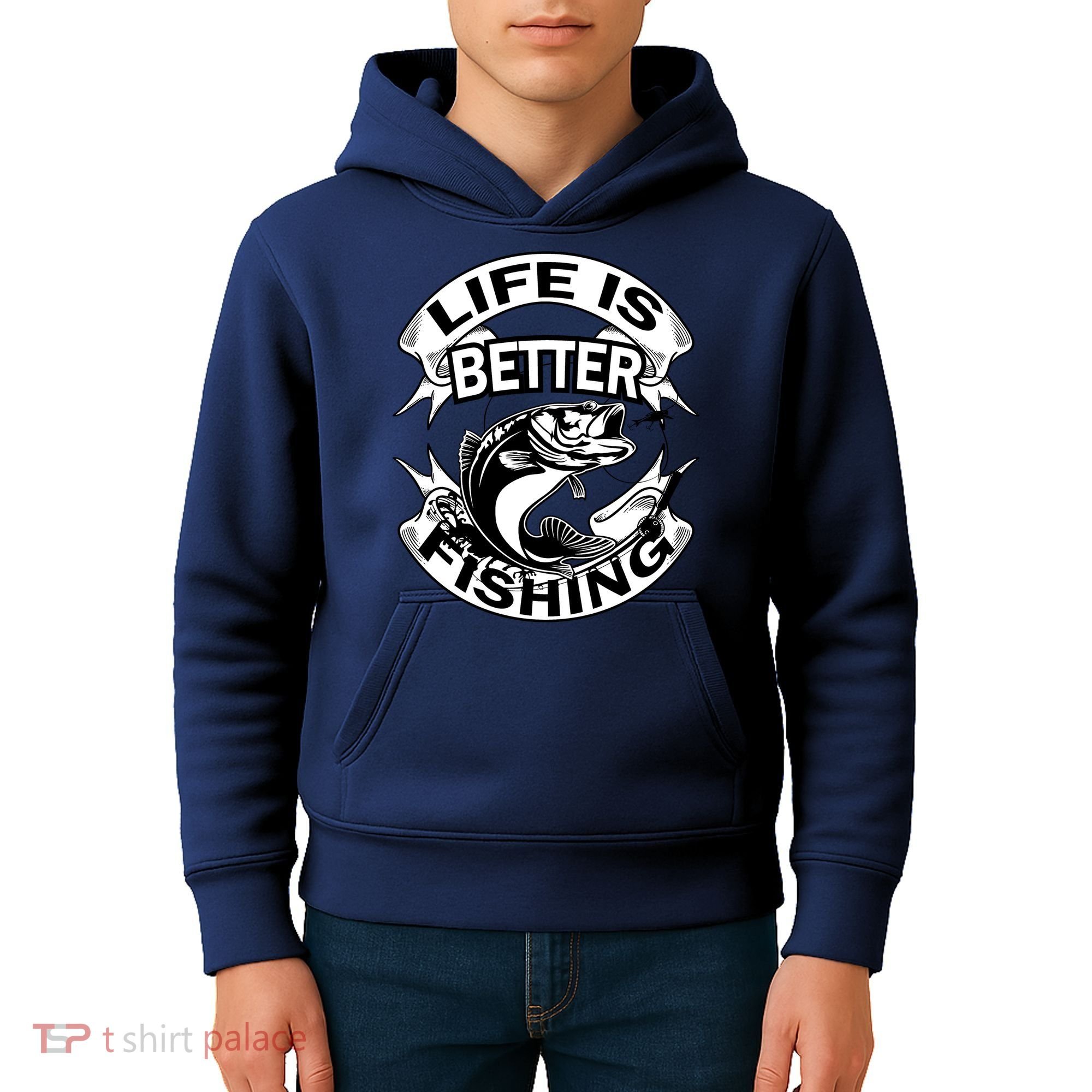 Life Is Better Fishing Kids Hoodie