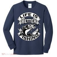 Life Is Better Fishing Kids Long Sleeve Shirt thumb 0