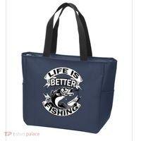 Life Is Better Fishing Tote Bag thumb 3
