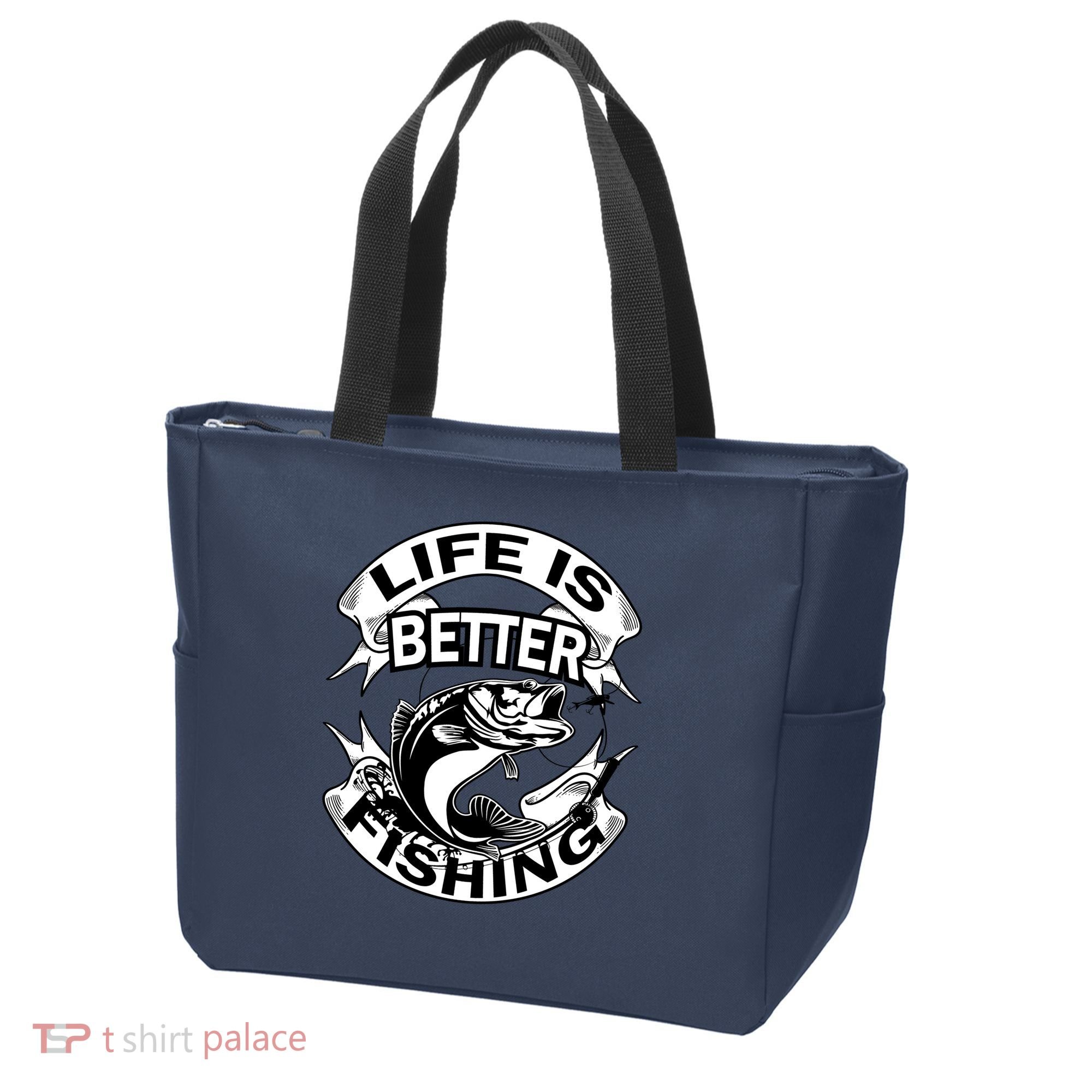 Life Is Better Fishing Tote Bag