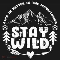 Life Is Better In The Mountains Stay Wild Ornament thumb 1