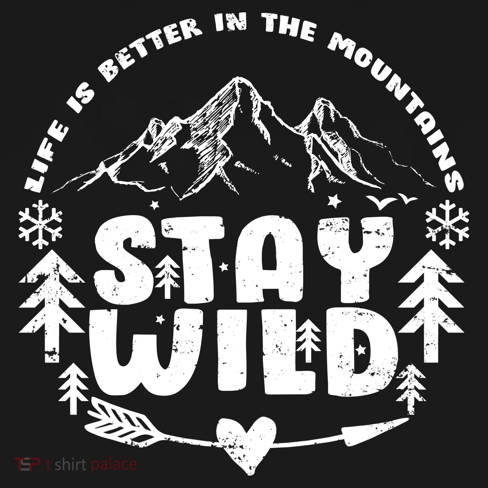 Life Is Better In The Mountains Stay Wild Ornament