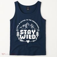 Life Is Better In The Mountains Stay Wild Tank Top thumb 2