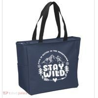 Life Is Better In The Mountains Stay Wild Tote Bag thumb 2