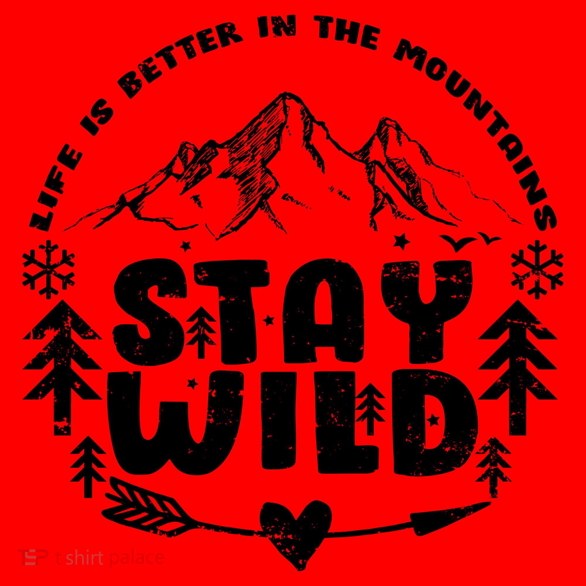 Life Is Better In The Mountains Stay Wild Santa Hat