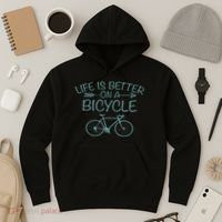 Life Is Better On A Bicycle Hoodie thumb 3