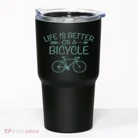 Life Is Better On A Bicycle Tumbler thumb 0