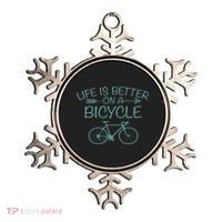 Life Is Better On A Bicycle Ornament thumb 0