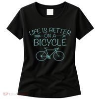 Life Is Better On A Bicycle Women's T-Shirt thumb 0