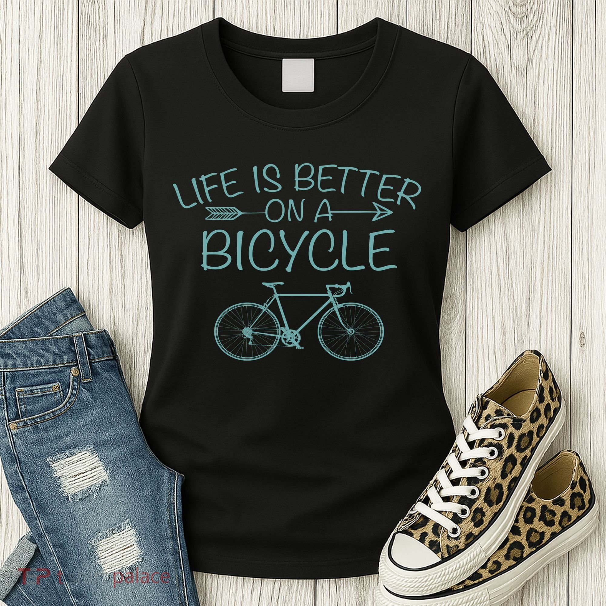 Life Is Better On A Bicycle Women's T-Shirt