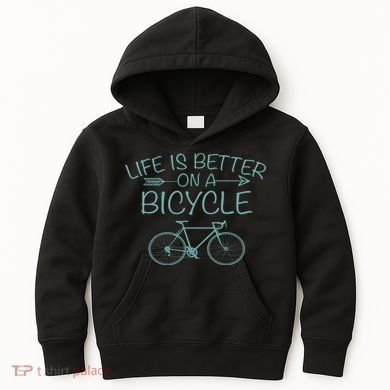Life Is Better On A Bicycle Kids Hoodie