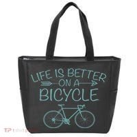 Life Is Better On A Bicycle Tote Bag thumb 0
