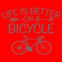 Life Is Better On A Bicycle Santa Hat thumb 1