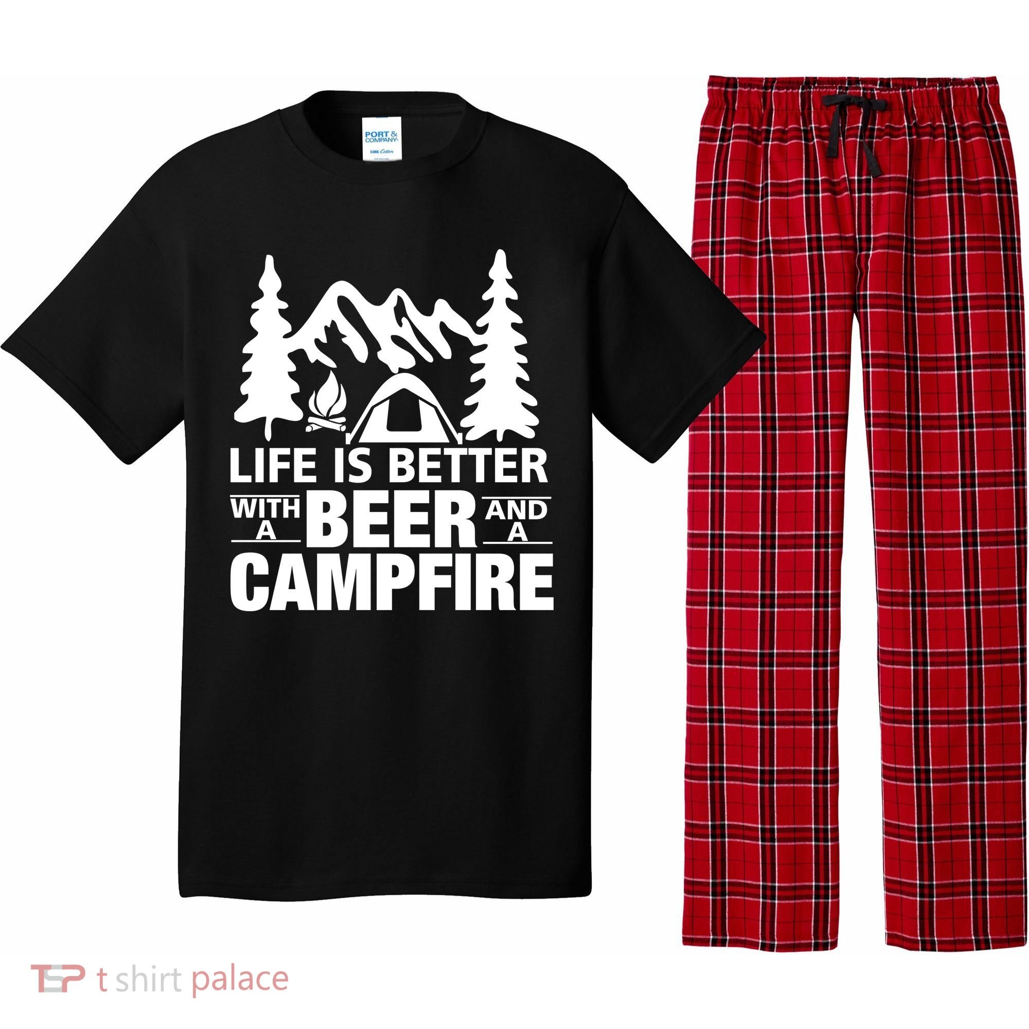 Life Is Better With A Beer And A Campfire Pajama Set