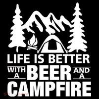 Life Is Better With A Beer And A Campfire Visor thumb 3