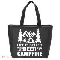 Life Is Better With A Beer And A Campfire Tote Bag thumb 0