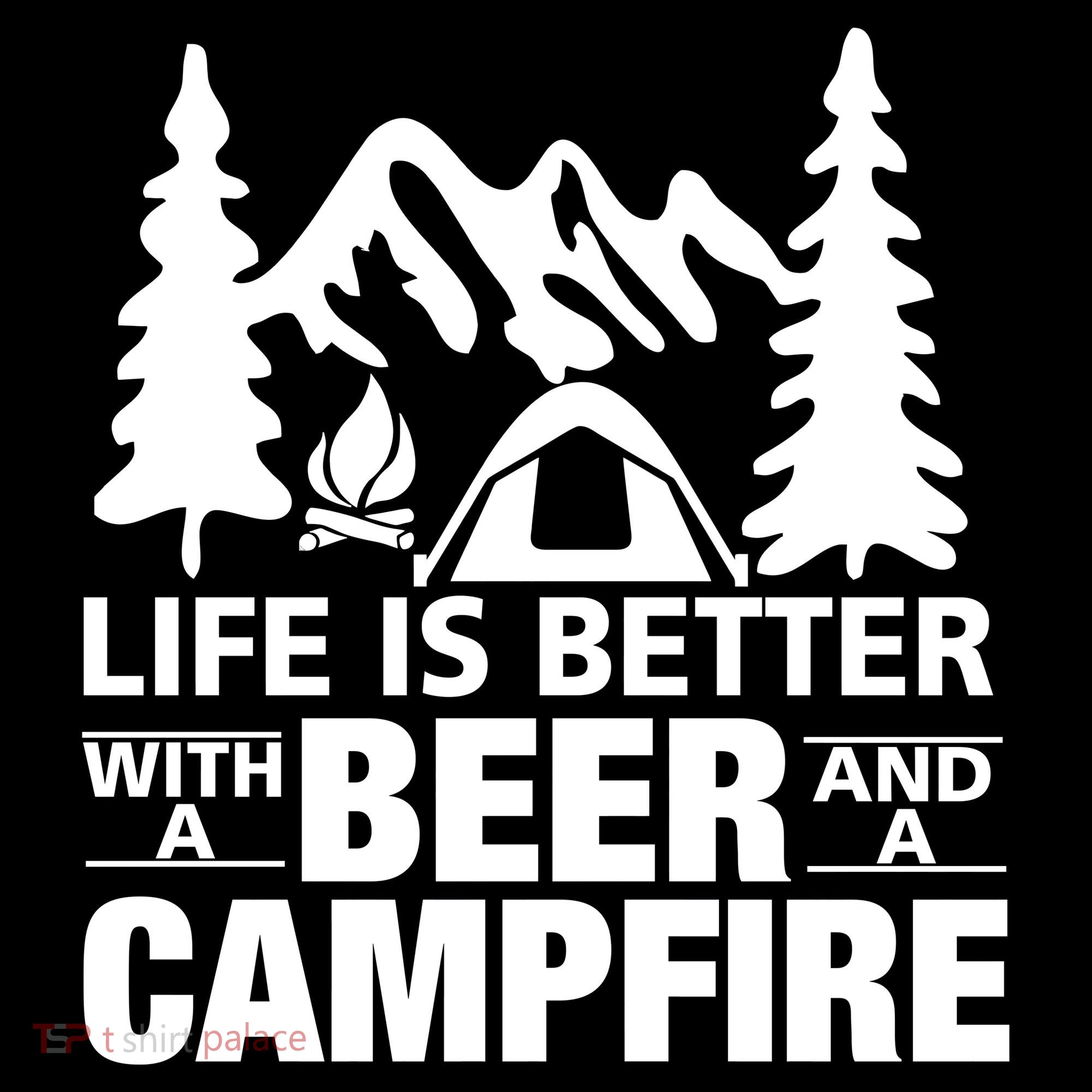 Life Is Better With A Beer And A Campfire Tote Bag