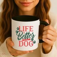 Life Is Better With A Dog Coffee Mug thumb 3