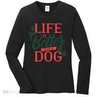 Life Is Better With A Dog Women's Long Sleeve Shirt thumb 0