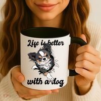 Life Is Better With A Dog Cute Coffee Mug thumb 3