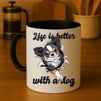 Life Is Better With A Dog Cute Coffee Mug thumb 4