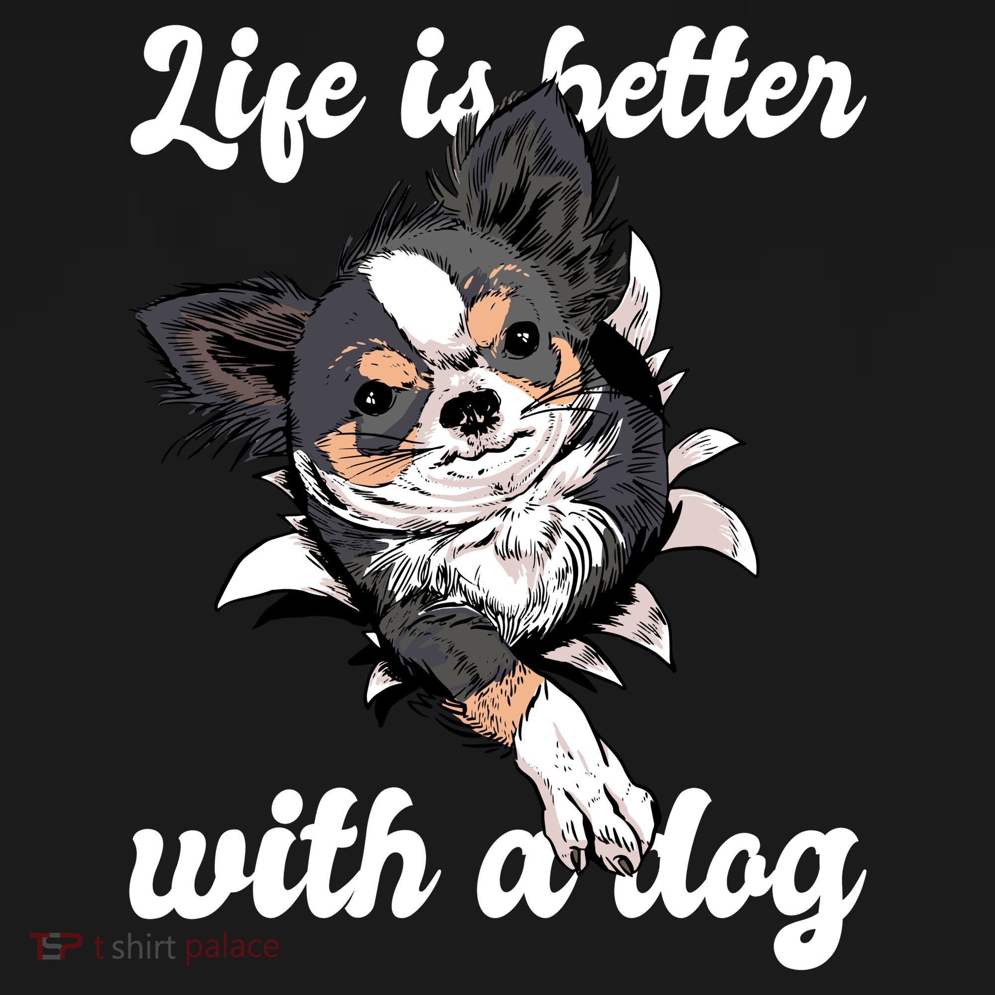 Life Is Better With A Dog Cute Women's Hoodie