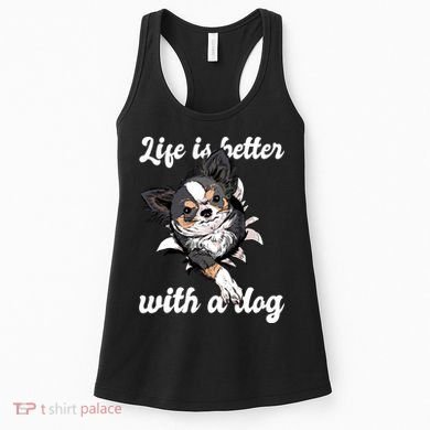 Life Is Better With A Dog Cute Women's Tank Top