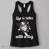Life Is Better With A Dog Cute Women's Tank Top thumb 3