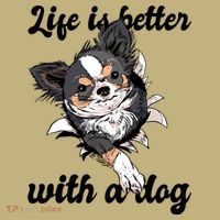 Life Is Better With A Dog Cute Polo thumb 2