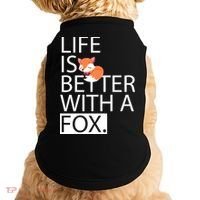 Life Is Better With A Fox Doggie Tank thumb 0