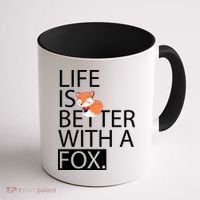 Life Is Better With A Fox Coffee Mug thumb 1