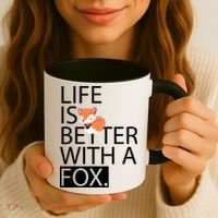 Life Is Better With A Fox Coffee Mug thumb 3