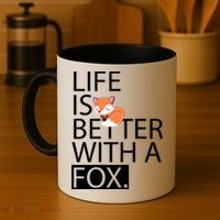Life Is Better With A Fox Coffee Mug thumb 4