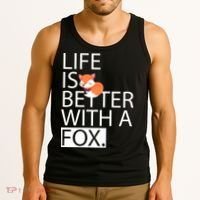 Life Is Better With A Fox Tank Top thumb 3