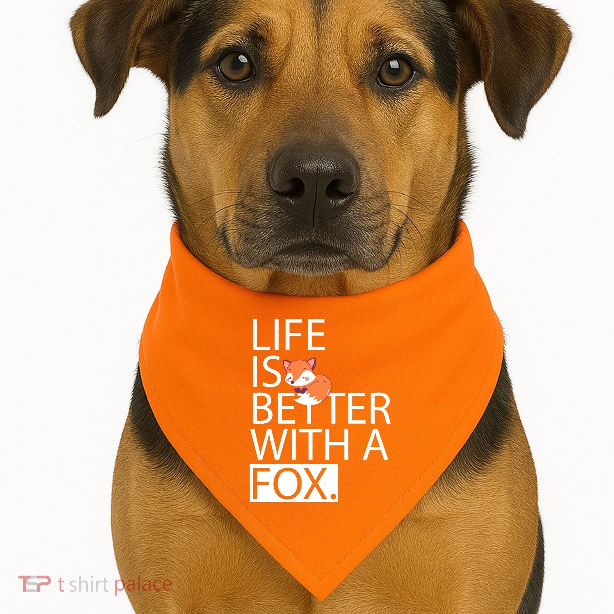 Life Is Better With A Fox USA-Made Doggie Bandana
