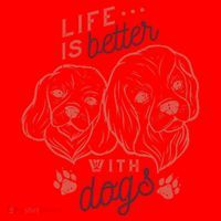 Life Is Better With Dogs Santa Hat thumb 1