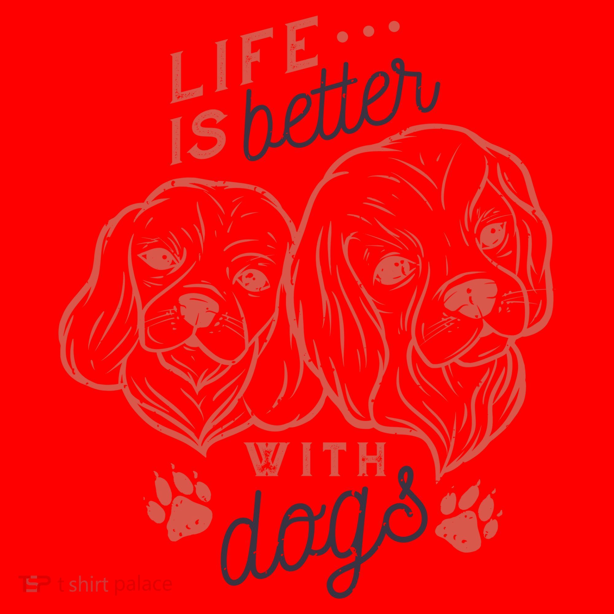 Life Is Better With Dogs Santa Hat