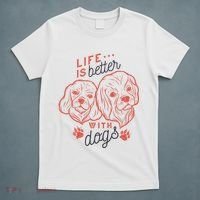 Life Is Better With Dogs T-Shirt thumb 5