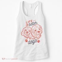 Life Is Better With Dogs Women's Tank Top thumb 0