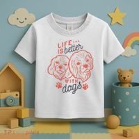 Life Is Better With Dogs Toddler T-Shirt thumb 3
