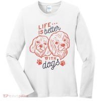 Life Is Better With Dogs Women's Long Sleeve Shirt thumb 0