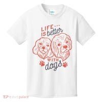 Life Is Better With Dogs Kids T-Shirt thumb 0