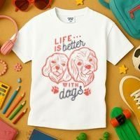 Life Is Better With Dogs Kids T-Shirt thumb 3