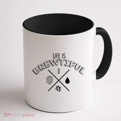 Life Is Brewtiful Coffee Mug back