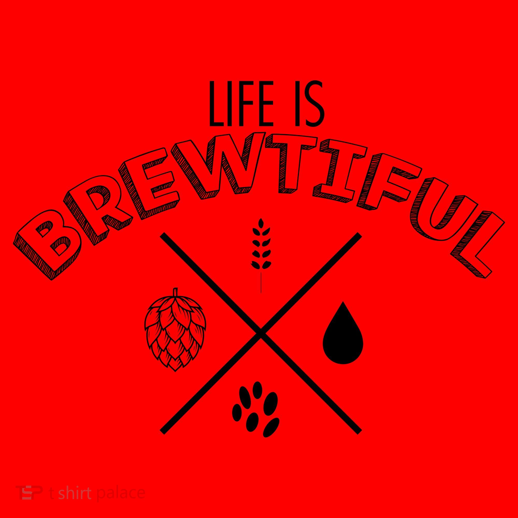 Life Is Brewtiful Santa Hat