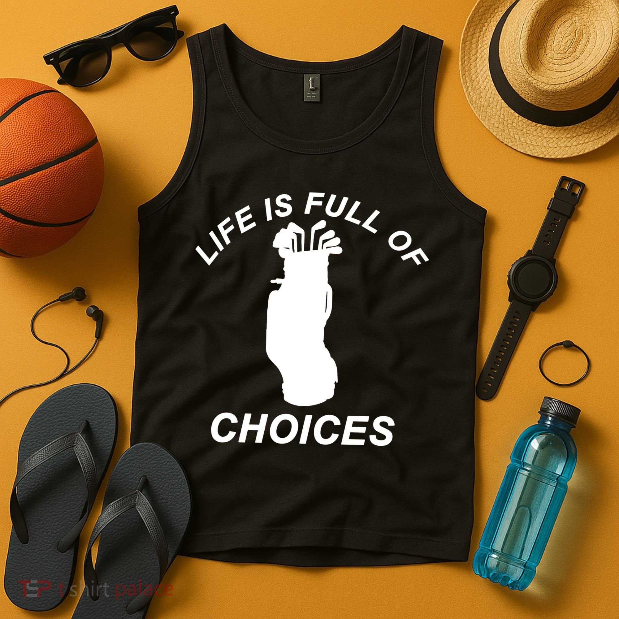 Life Is Full Of Choices Funny Golf Clubs Tank Top