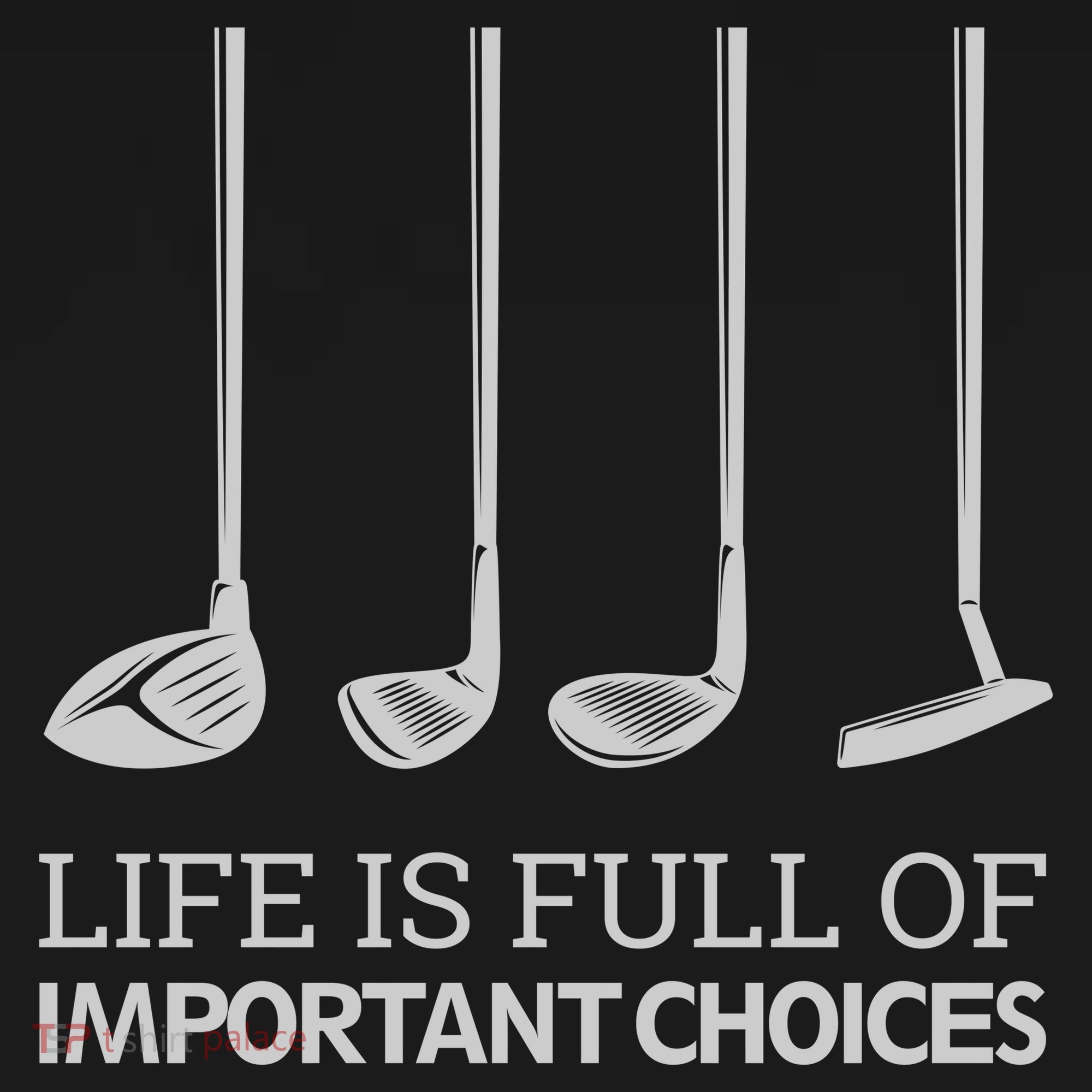Life Is Full of Important Choices Golf Clubs Women's Tank Top