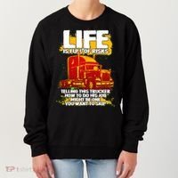 Life Is Full Of Risk Trucker Women's Sweatshirt thumb 0